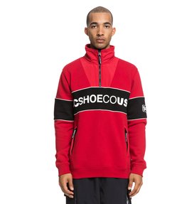 dcshoes, Clewiston Mock - Sweat col montant avec demi-zip, TANGO RED (rrh0) Clewiston Mock - Half-Zip Mock Neck Sweatshirt EDYFT03391