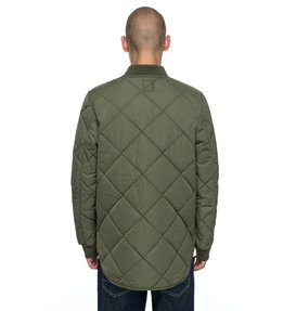 dcshoes, Hedgehope - Chaqueta Acolchada Bomber para Hombre, VINTAGE GREEN (gzj0) Hedgehope - Quilted Bomber Jacket for Men EDYJK03137