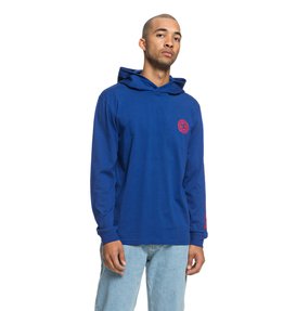 dcshoes, Rellin - T-shirt à capuche à manches longues pour Homme, SODALITE BLUE (byb0) Rellin - Long Sleeve Hooded T-Shirt for Men EDYKT03418