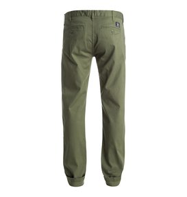 dcshoes, Worker Slim Fit 32" - Pantalon, VINTAGE GREEN (gzj0) Worker Slim Fit 32" - Chinos EDYNP03105