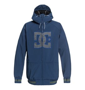 dcshoes, Original Spectrum - Softshell Bomber Snow Jacket for Men, INSIGNIA BLUE (bsn0) Original Spectrum - Softshell Bomber Snow Jacket for Men EDYTJ03082