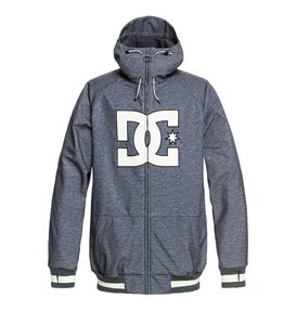 dcshoes, Original Spectrum - Softshell Bomber Snow Jacket for Men, DARK SHADOW HEATHER (krp1) Original Spectrum - Softshell Bomber Snow Jacket for Men EDYTJ03082