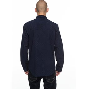 dcshoes, Swalendalen - Chemise texturée à manches longues pour Homme, DARK INDIGO (byj0) Swalendalen - Textured Long Sleeve Shirt for Men EDYWT03167