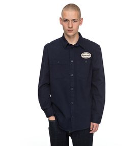 dcshoes, Walbottle - Chemise à manches longues pour Homme, DARK INDIGO (byj0) Walbottle - Long Sleeve Shirt for Men EDYWT03172
