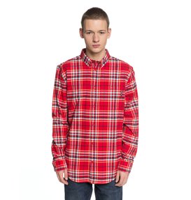 dcshoes, South Ferry - Chemise à manches longues pour Homme, TANGO RED (rrh0) South Ferry - Long Sleeve Shirt for Men EDYWT03187