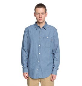 dcshoes, Swalendalen 2 - Camisa de Manga Larga para Hombre, LIGHT BLUE (bfn0) Swalendalen 2 - Long Sleeve Shirt for Men EDYWT03190