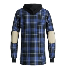 dcshoes, Backwoods - Funktioneller Zip-Up Hoodie für Männer, SURF THE WEB MILL PLAID (prm1) Backwoods - Technical Zip-Up Hoodie for Men EDYWT03199