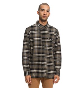 dcshoes, Marsha - Chemise à manches longues en flanelle, BURNT OLIVE (gpz0) Marsha - Long Sleeve Flannel Shirt EDYWT03207