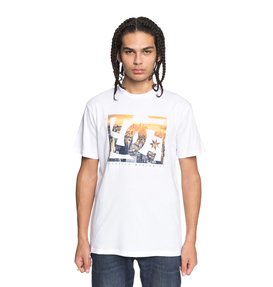 dcshoes, Empire Henge - T Shirt col rond pour Homme, SNOW WHITE (wbb0) Empire Henge - T-Shirt for Men EDYZT03766
