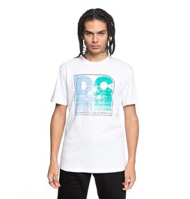 dcshoes, Sunset Palms - T Shirt col rond pour Homme, SNOW WHITE (wbb0) Sunset Palms - T-Shirt for Men EDYZT03767