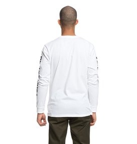 dcshoes, Square Star - T-shirt à manches longues pour Homme, SNOW WHITE (wbb0) Square Star - Long Sleeve T-Shirt for Men EDYZT03830
