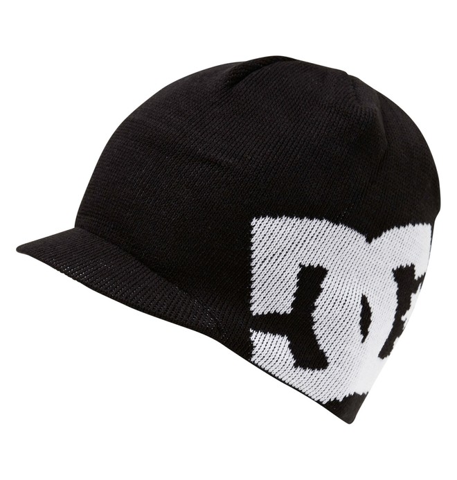 dcshoes, Big Star Visor Beanie, BLACK/WHITE (bkw) 0 Big Star Visor Beanie 103725 DC Shoes