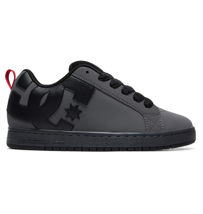 dcshoes, Court Graffik Shoes, GREY/BLACK/RED (xskr) 0 Court Graffik Shoes Grey 300529 DC Shoes