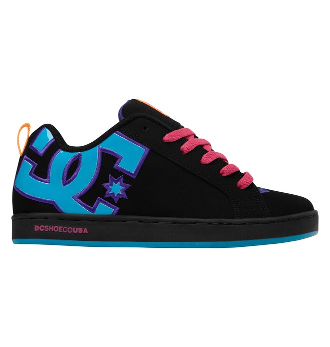 dcshoes, Court Graffik - Zapatillas de skate, BLACK/TURQUOISE/PINK (0tp) 0 Court Graffik - Zapatillas de skate 300678 DC Shoes