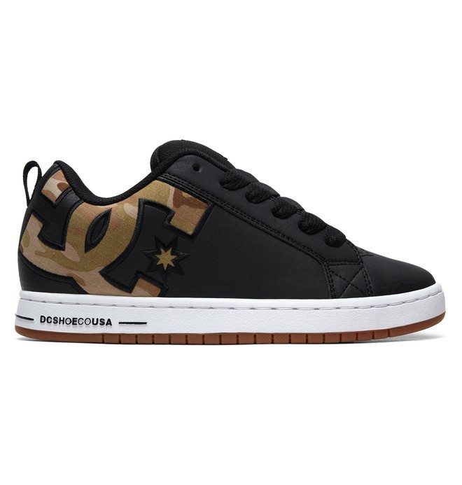 dcshoes, Court Graffik SE Shoes, BLACK/MILITARY CAMO (blm) 0 Court Graffik SE Shoes Black 300927 DC Shoes