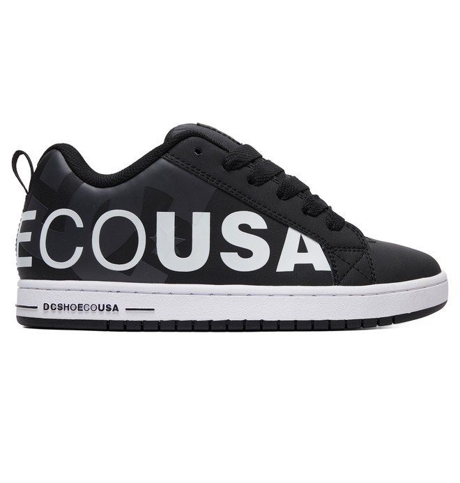 dcshoes, Court Graffik SE Shoes, WHITE/BLACK/WHITE PRINT (wbw) 0 Court Graffik SE Shoes White 300927 DC Shoes