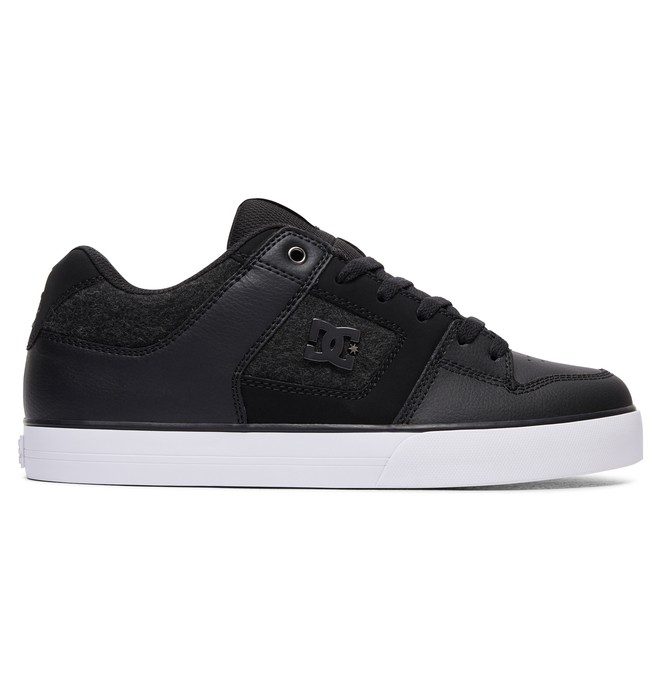 dcshoes, Pure SE - Baskets pour Homme, BLACK/WHITE/ARMOR (kwa) 0 Pure SE - Baskets pour Homme Noir 301024 DC Shoes