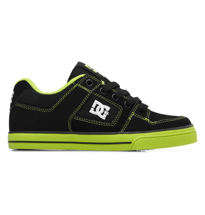 dcshoes, Pure - Low-Top Shoes, BLACK/GREEN FLASH (0gf) 0 Pure - Low-Top Shoes 301069B DC Shoes