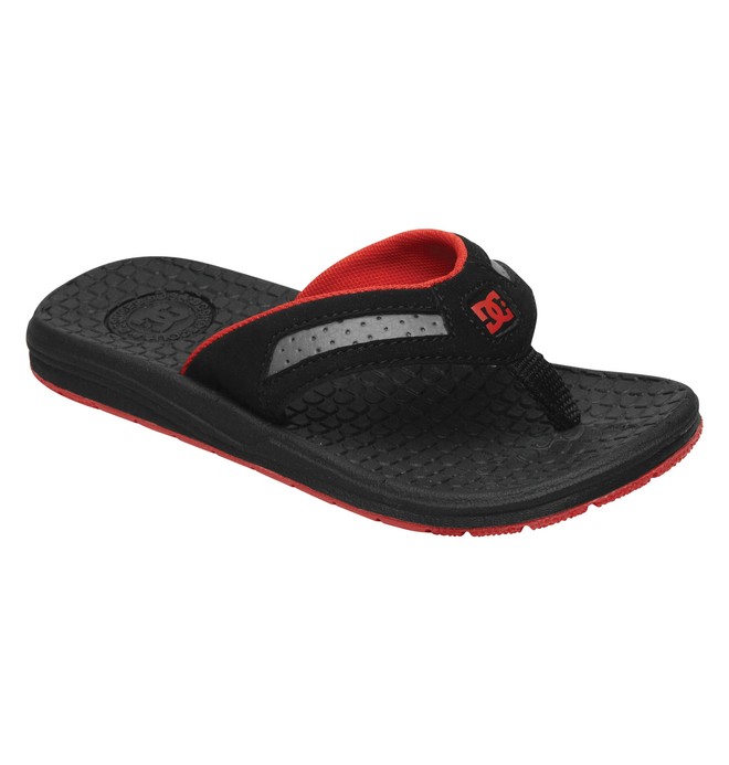 dcshoes, Boy's Cabo Sandal, BLACK/RED (blr) 0 Boy's Cabo Sandal 301910 DC Shoes