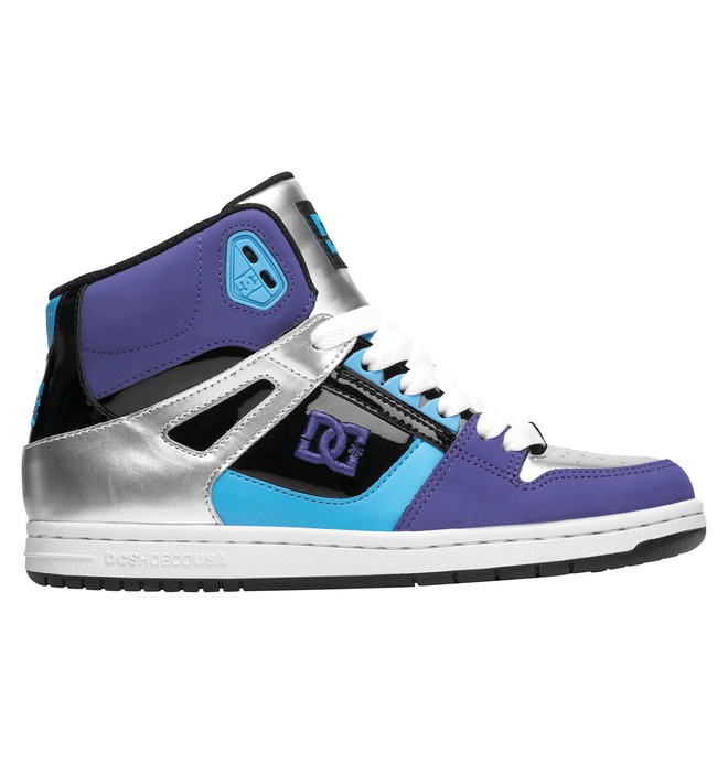 dcshoes, Rebound High - High-Top Shoes, BLACK/WHITE/VELVET PURPLE (0wv) 0 Rebound High - High-Top Shoes 302164 DC Shoes