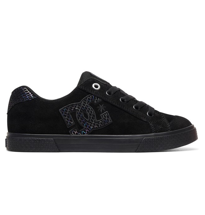 dcshoes, Chelsea SE - Baskets pour Femme, BLACK/SILVER/BLACK (0sb) 0 Chelsea SE - Baskets pour Femme Gris 302252 DC Shoes