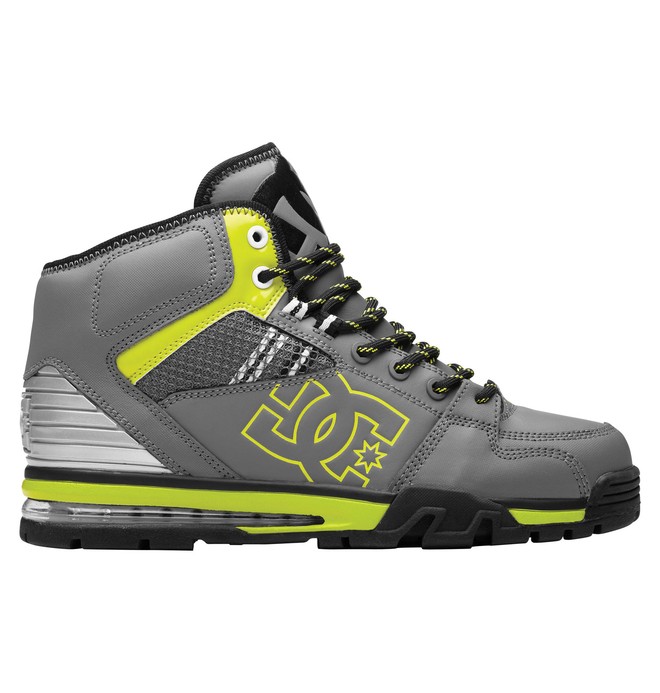 dcshoes, Men's Versatile High Water-Resistant Shoes, GRAY/YELLOW (gy1) 0 Men's Versatile High Water-Resistant Shoes 302397 DC Shoes