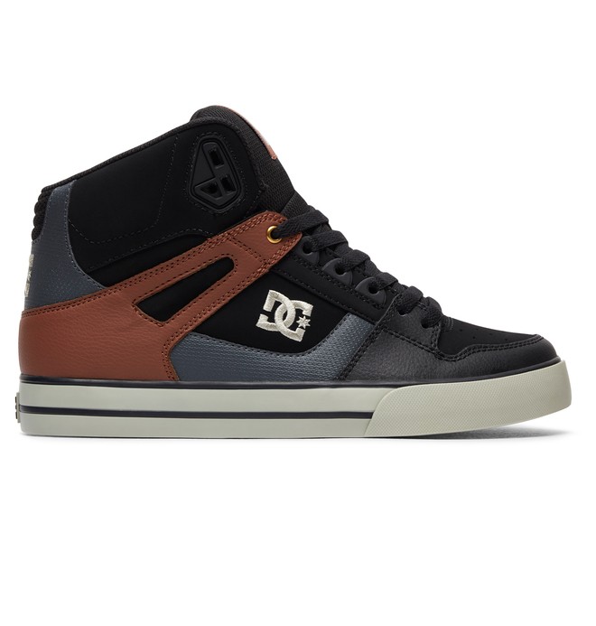 dcshoes, Pure High WC - High-Top Shoes, BLACK/TAN (bt0) 0 Pure High WC - High-Top Shoes Black 302523 DC Shoes