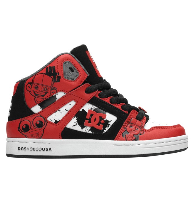 dcshoes, REBOUND WG, BLACK/WHITE/RED (bw5) 0 REBOUND WG 302932A DC Shoes
