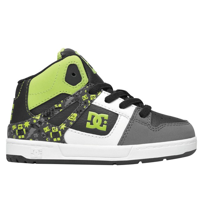 dcshoes, REBOUND, DK SHADOW/SOFT LIME (dwl) 0 REBOUND 302990 DC Shoes