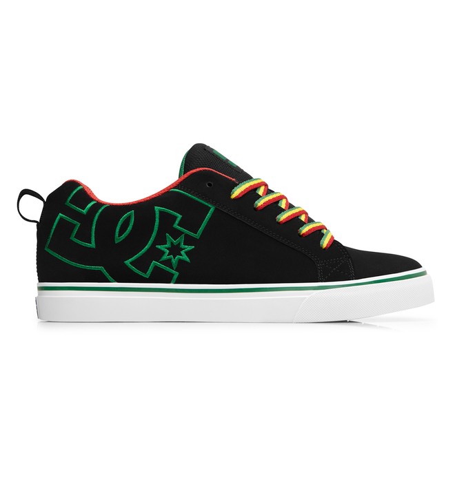 dcshoes, Court Vulc, BLACK/RASTA (brs) 0 Court Vulc 303181 DC Shoes
