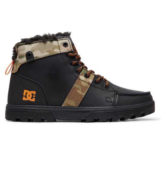 dcshoes, Woodland - Lace-Up Boots for Men, BLACK/MULTI (kmi) 0 Woodland - Lace-Up Boots for Men Black 303241 DC Shoes