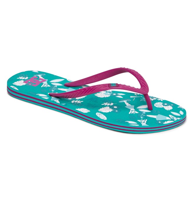dcshoes, Spray Graffik Flip-Flops, GREEN (300) 0 Spray Graffik Flip-Flops 303363 DC Shoes