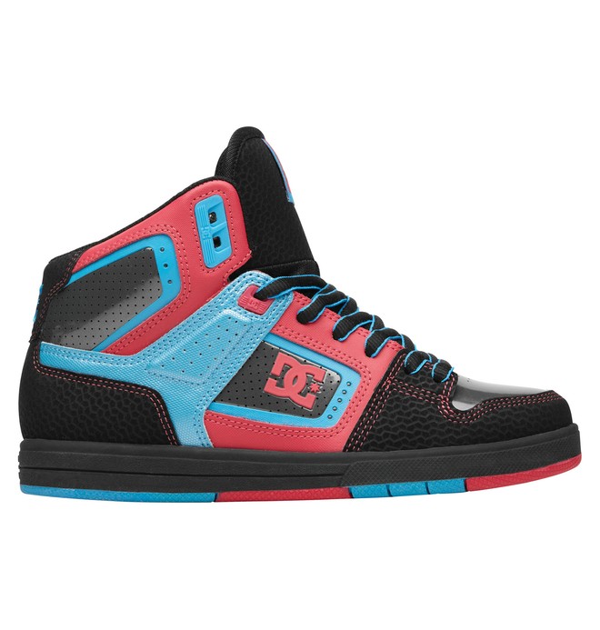 dcshoes, DESTROYER HI, BLACK/TURQUOISE/PINK (0tp) 0 DESTROYER HI 320306 DC Shoes