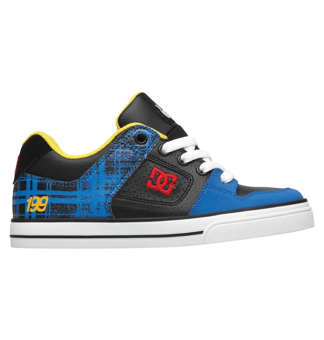 dcshoes, Kid's Travis Pastrana Pure Shoes, BLACK/PLAID (bpd) 0 Kid's Travis Pastrana Pure Shoes 320308A DC Shoes