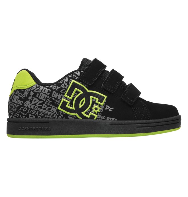 dcshoes, Character V - Shoes, BLACK/LIME (bki) 0 Character V - Shoes 320330B DC Shoes