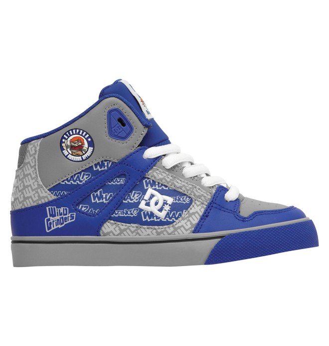 dcshoes, Boy's Wild Grinders Spartan High Shoes, BLUE/GREY (bgc) 0 Boy's Wild Grinders Spartan High Shoes 320399B DC Shoes