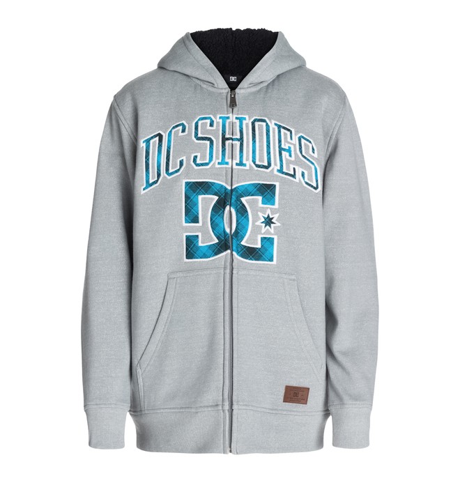 dcshoes, Boys 2-7 Graduating Sherpa Hoodie, Storm Gray-h (sgfh) 0 Boys 2-7 Graduating Sherpa Hoodie 50454638 DC Shoes