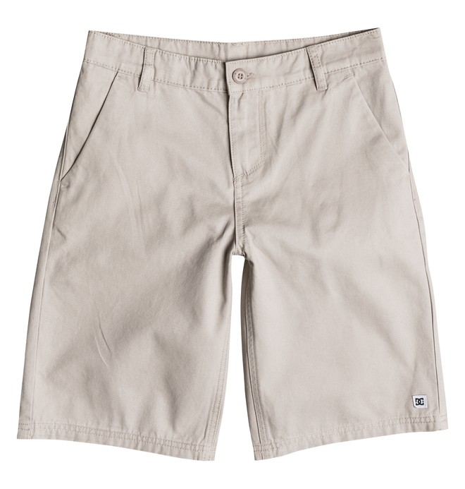 dcshoes, Boy's 8-16 Chino Basic Walkshort, Moss Gray (tkh0) 0 Boy's 8-16 Chino Basic Walkshort 50565001 DC Shoes