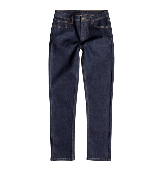 dcshoes, Kid's 2-7 All Day Slim Fit Jeans, Dress Blues - Wash_1 (btkw) 0 Kid's 2-7 All Day Slim Fit Jeans 50655802 DC Shoes