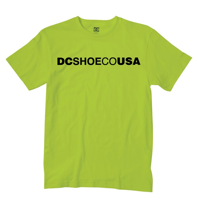 dcshoes, DCSHOECOUSA Tee, FLUORESCENT GREEN (3fw) 0 DCSHOECOUSA Tee 51200526 DC Shoes