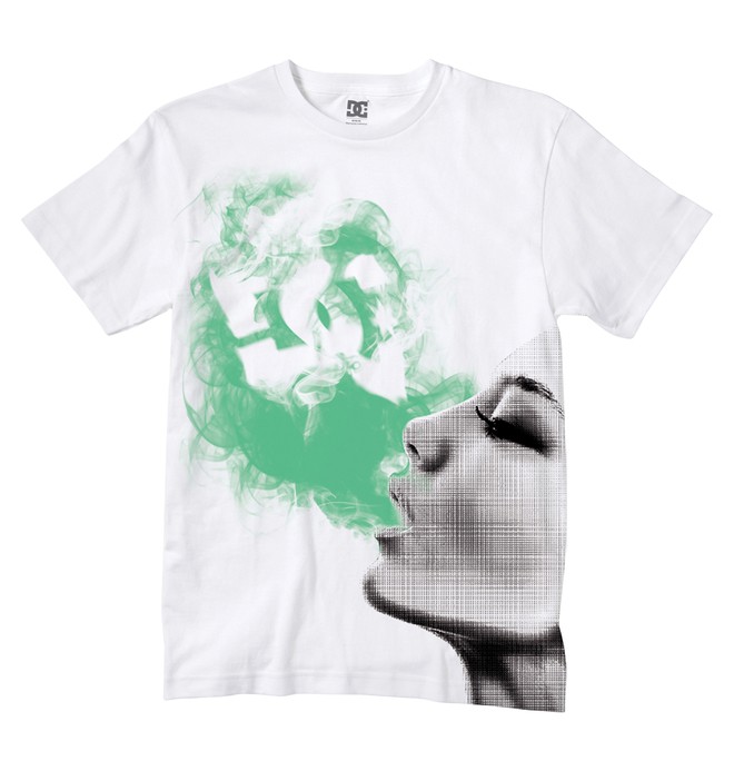 dcshoes, Men's DC Smoke Glow Tee, WHITE (wht) 0 Men's DC Smoke Glow Tee 51200534 DC Shoes