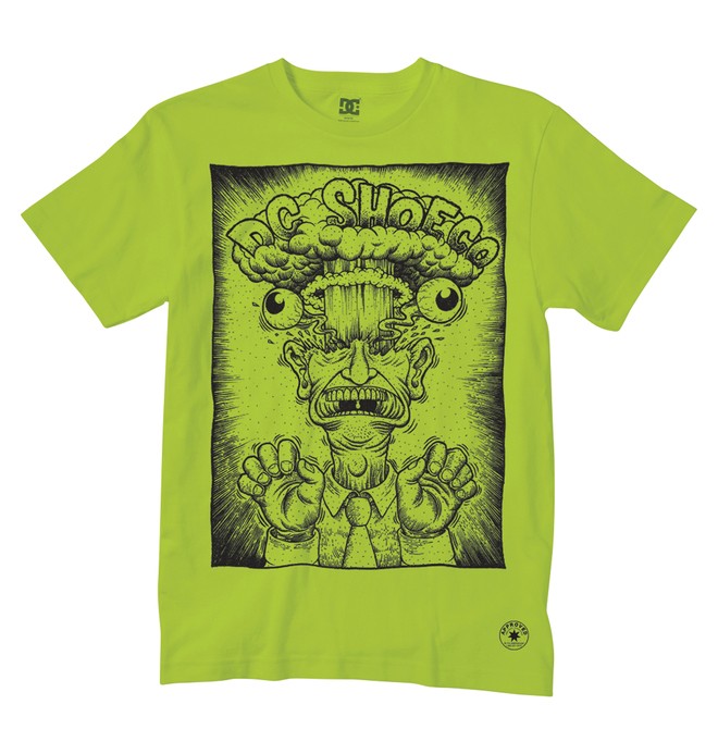 dcshoes, Men's Head Explody Tee, FLUORESCENT GREEN (3fw) 0 Men's Head Explody Tee 51200544 DC Shoes