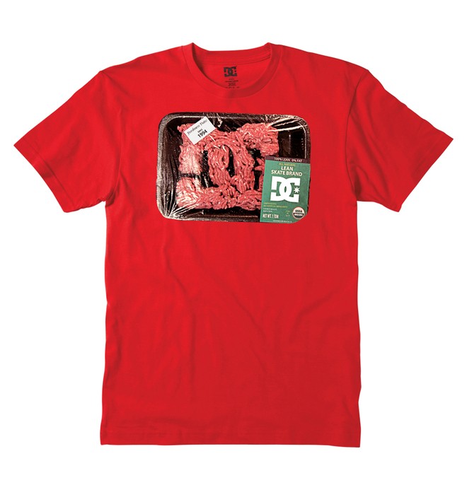 dcshoes, Men's Lean Meat Tee, ATHLETIC RED (ath) 0 Men's Lean Meat Tee 51200547 DC Shoes