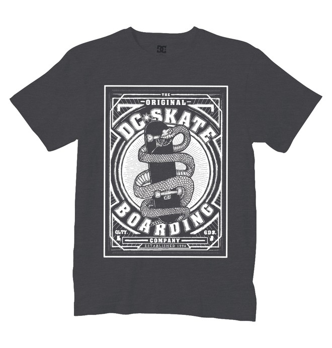 dcshoes, Men's Snake Sugar Tee, DARK SHADOW (dsd) 0 Men's Snake Sugar Tee 51200569 DC Shoes