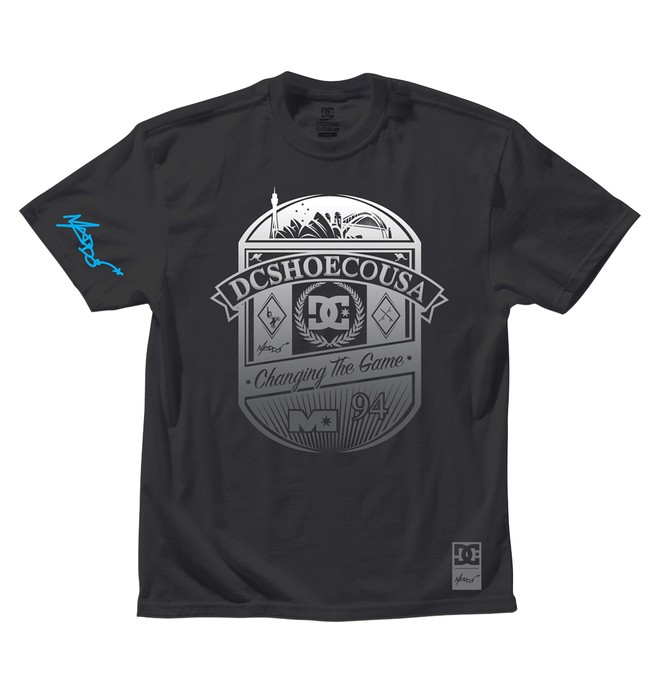 dcshoes, Men's Robbie Maddison Emblem Tee, BLACK (kvj0) 0 Men's Robbie Maddison Emblem Tee 51200636 DC Shoes
