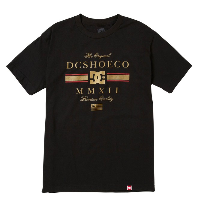 dcshoes, RD LUX STRIPE TEE, BLACK (blk) 0 RD LUX STRIPE TEE 51200639 DC Shoes