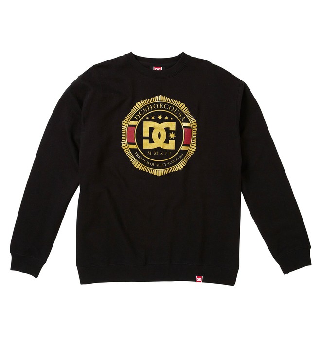 dcshoes, RD LUX CREST CREW, BLACK (blk) 0 RD LUX CREST CREW 51250012 DC Shoes