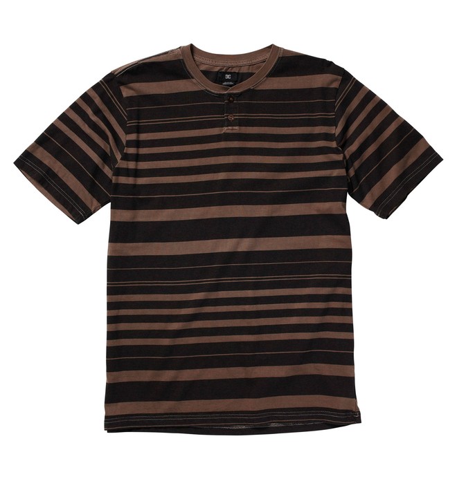 dcshoes, Men's Skoff Henley Tee, CHOCOLATE (chl) 0 Men's Skoff Henley Tee 51830117 DC Shoes