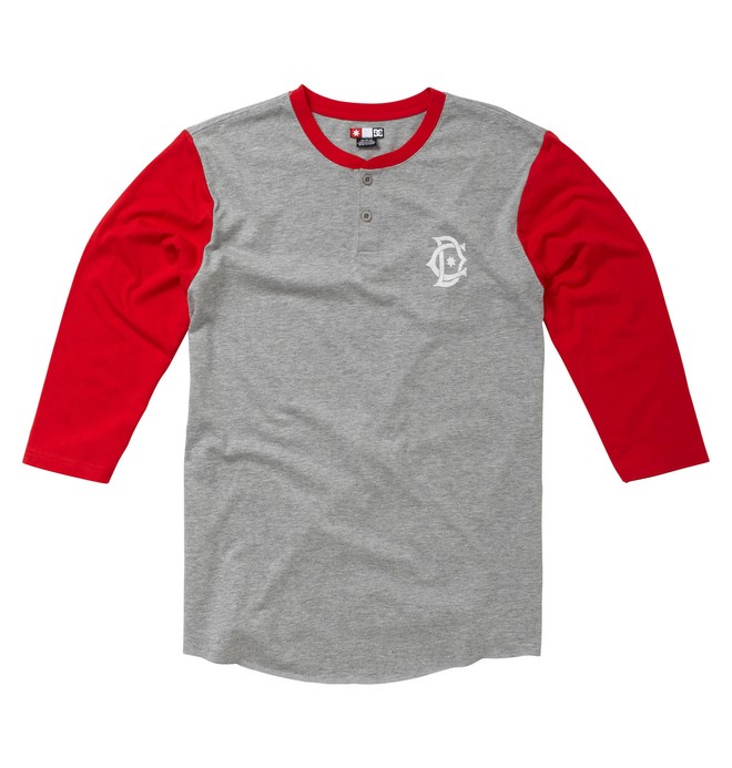 dcshoes, Men's Moderate Henley, ATHLETIC RED (ath) 0 Men's Moderate Henley 51830126 DC Shoes