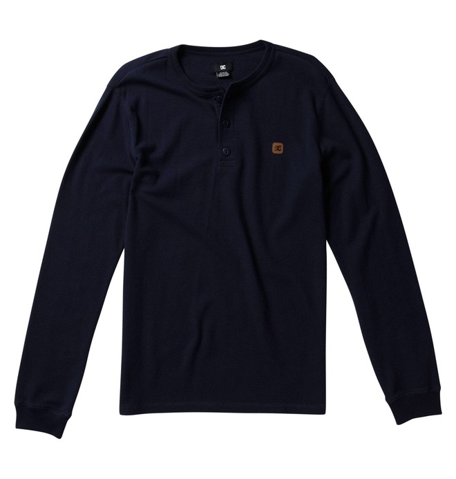 dcshoes, Men's Yield Thermal Henley Shirt, DC NAVY (dn1) 0 Men's Yield Thermal Henley Shirt 52830086 DC Shoes